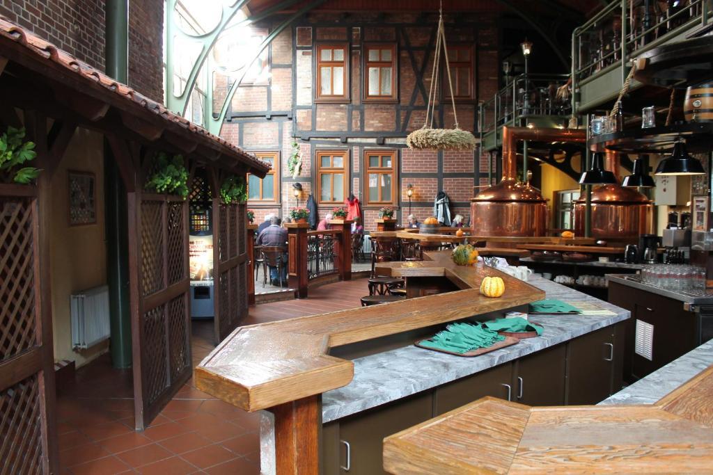 Hotel Zum Brauhaus Quedlinburg Esterno foto
