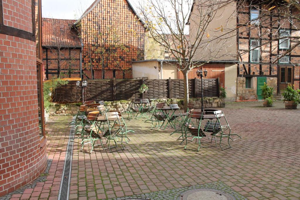 Hotel Zum Brauhaus Quedlinburg Esterno foto